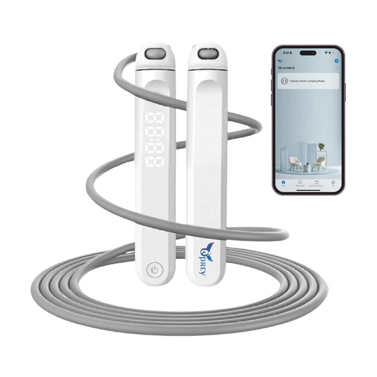 Osprey Smart Jump Rope with Cordless Balls Adjustable Digital Counting Jump Rope and Vibration Reminder for Fitness Exercise Workout Gym