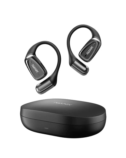 NANK OE Mix Open Ear Headphones Bluetooth 5.4 Wireless Sports Headphones with Earhooks 24Hrs Sports Earbuds with Charging Case for Running Cycling Walking Workout